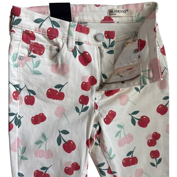 BLANKNYC x Free People The Bond‎ Mid-Rise Cherry Cool Zip Ankle Jeans Size 25 - Picture 5 of 10